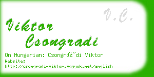 viktor csongradi business card